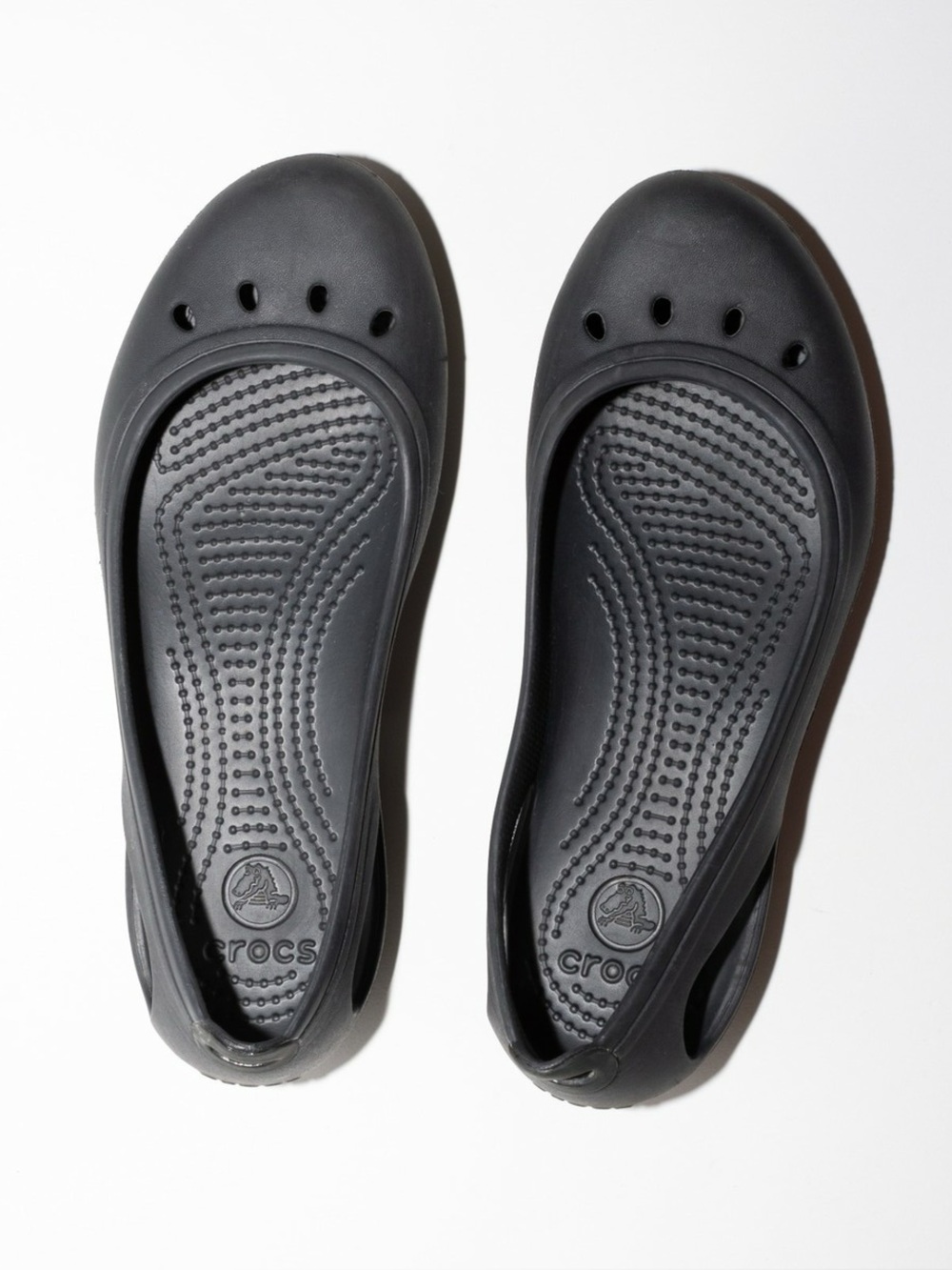 CROCS Women's Kadee Black Flat Ballet Slip On Slingback Shoe NWT Women’s 8